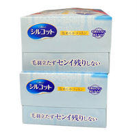 [Damaged] Unicharm Silcot Cosmetic Cotton Pads　(82 Pads x 2 Packs)