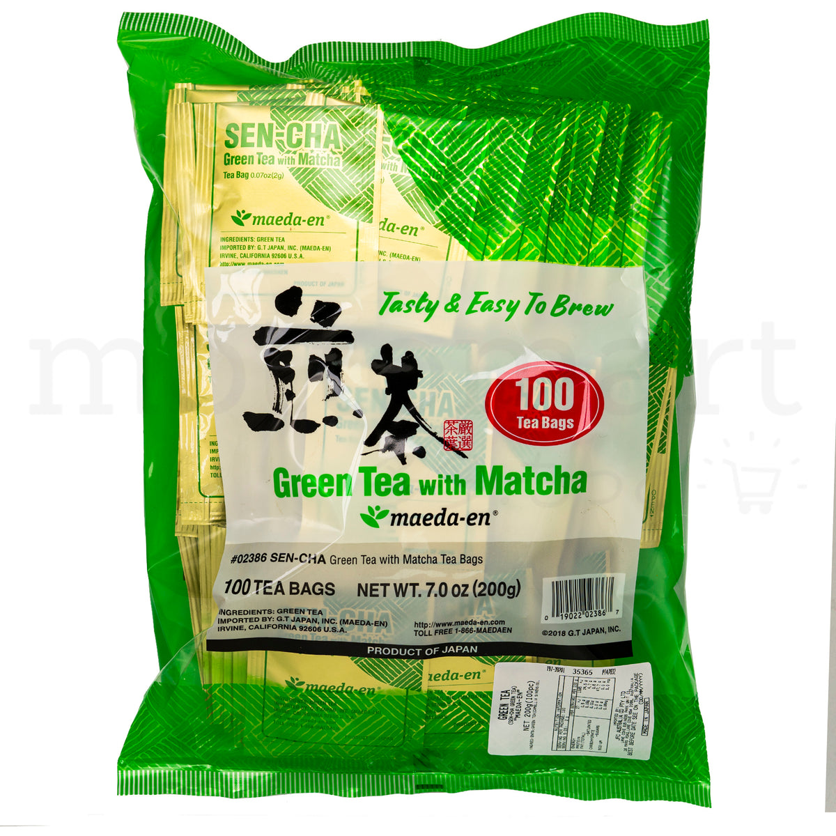 MAEDA EN Sencha Green Tea Bag 2g x 100pc Mottomart