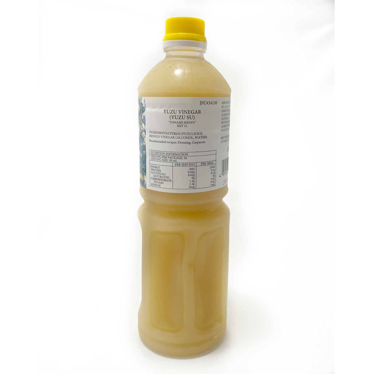 TONAMI Yuzu Vinegar / Yuzu Su - 1L