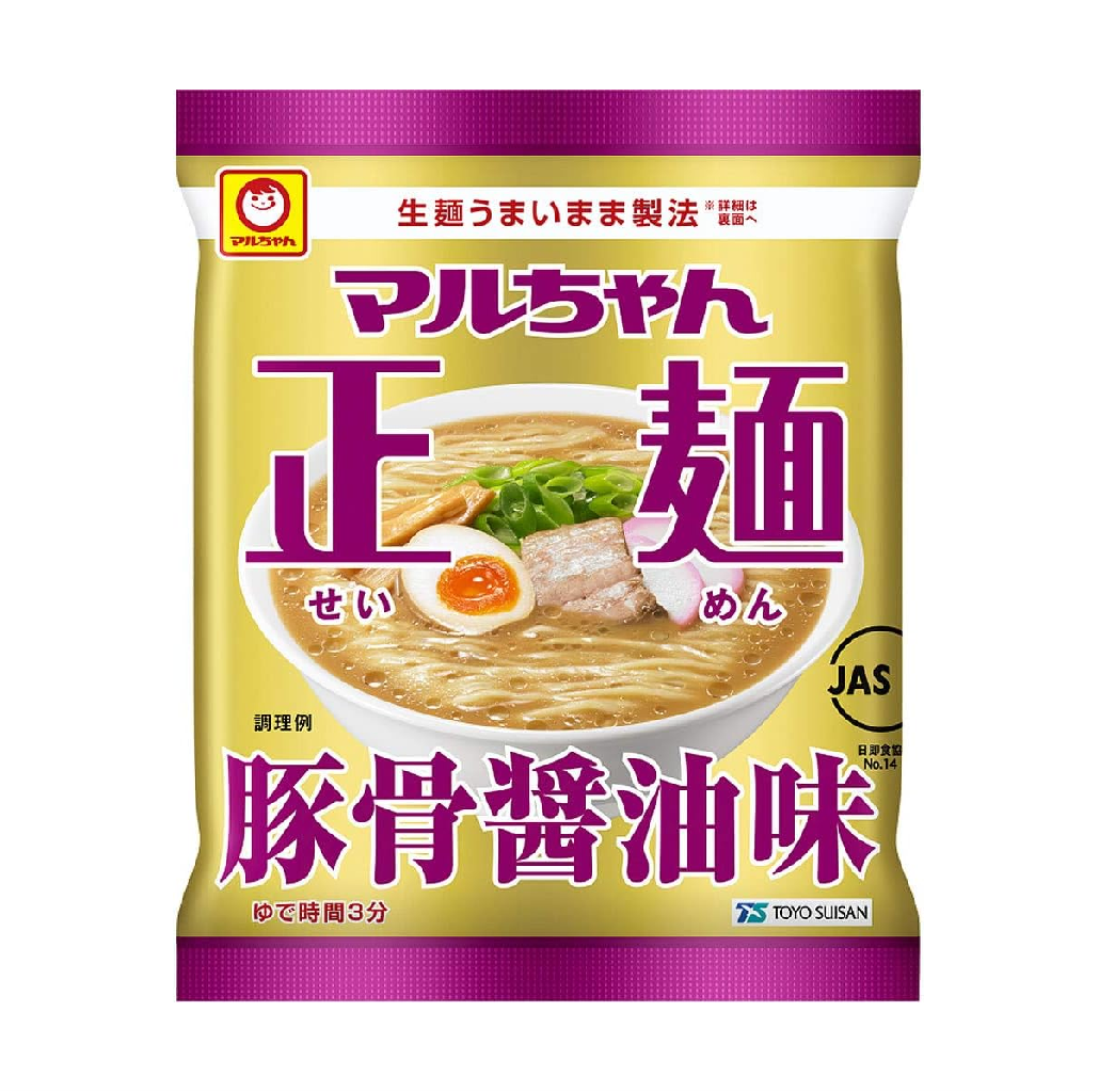 MARUCHAN SEIMEN Instant Noodle Tonkotsu (Pork Bone) & Soy Sauce Flavour (101g x 5pc)