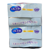 [Damaged] Unicharm Silcot Cosmetic Cotton Pads　(82 Pads x 2 Packs)