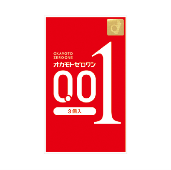 Okamoto Zero One Ultra Thin (Standard Lubricant) Regular Size Safety Sheath (3 pc)