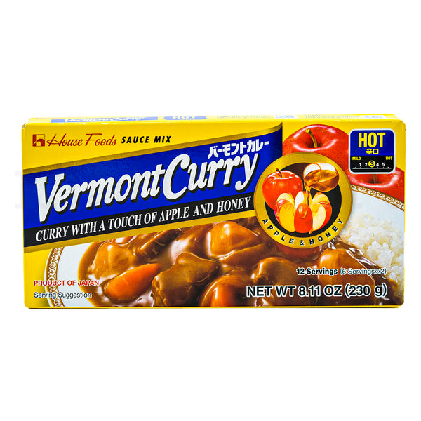 HOUSE Vermont Curry Roux - Hot 12 servings (230g)
