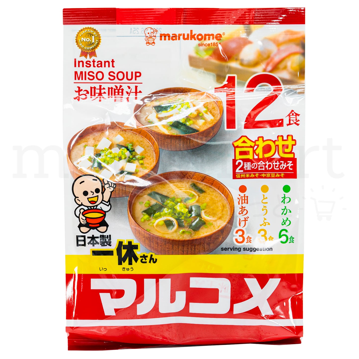 MARUKOME Instant Miso Soup 12servings (222g)