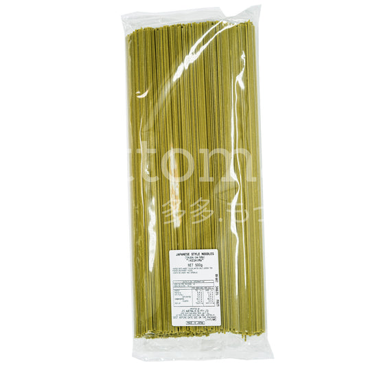 IKESHIMA Chasoba New 500g ( Green Tea Soba)