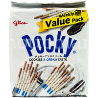 POCKY COOKIES & CREAM -8 INDIVIDUALLY WRAPPED PACKS - 160G