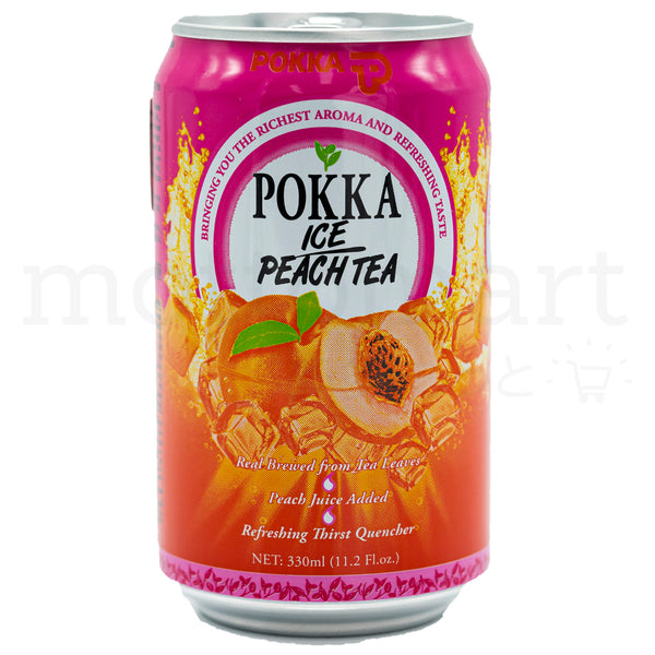 POKKA Ice Peach Tea 330ml x 24 Cans