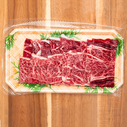 CHUCK ROLL Kagoshima A5 (MB 10+) Yakiniku/BBQ Cut (250-280g) 鹿児島和牛A5‐焼肉/BBQカット - 特上肩ロース