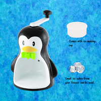 Kakigori (Shaved Ice) Maker - Ice Shaving Machine Penguin Black