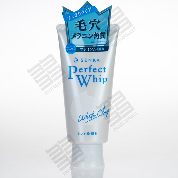 SHISEIDO Senka Perfect Whip Facial White Clay (120g) 洗顔専科 パーフェクト ホワイトク –  Mottomart